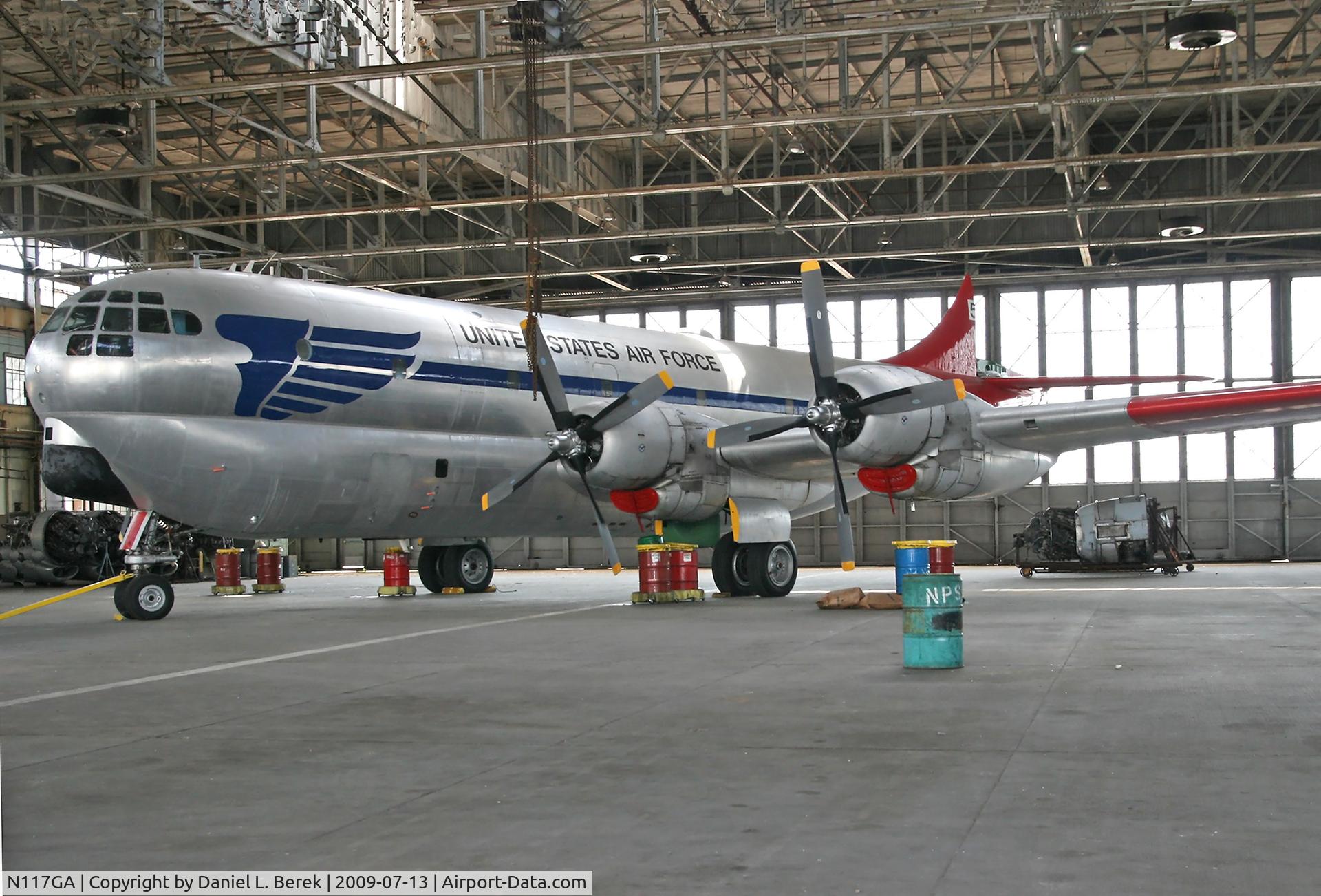 N117GA, 1952 Boeing C-97G (367-76-66) Stratofreighter C/N 16749, The Berlin Airlift Historic Foundation leases space at the main hangar at Floyd Bennett Field, Brooklyn, where I captured this beautiful aircraft.