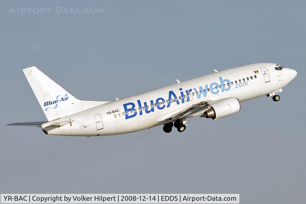 YR-BAC, 1986 Boeing 737-377 C/N 23653, at str