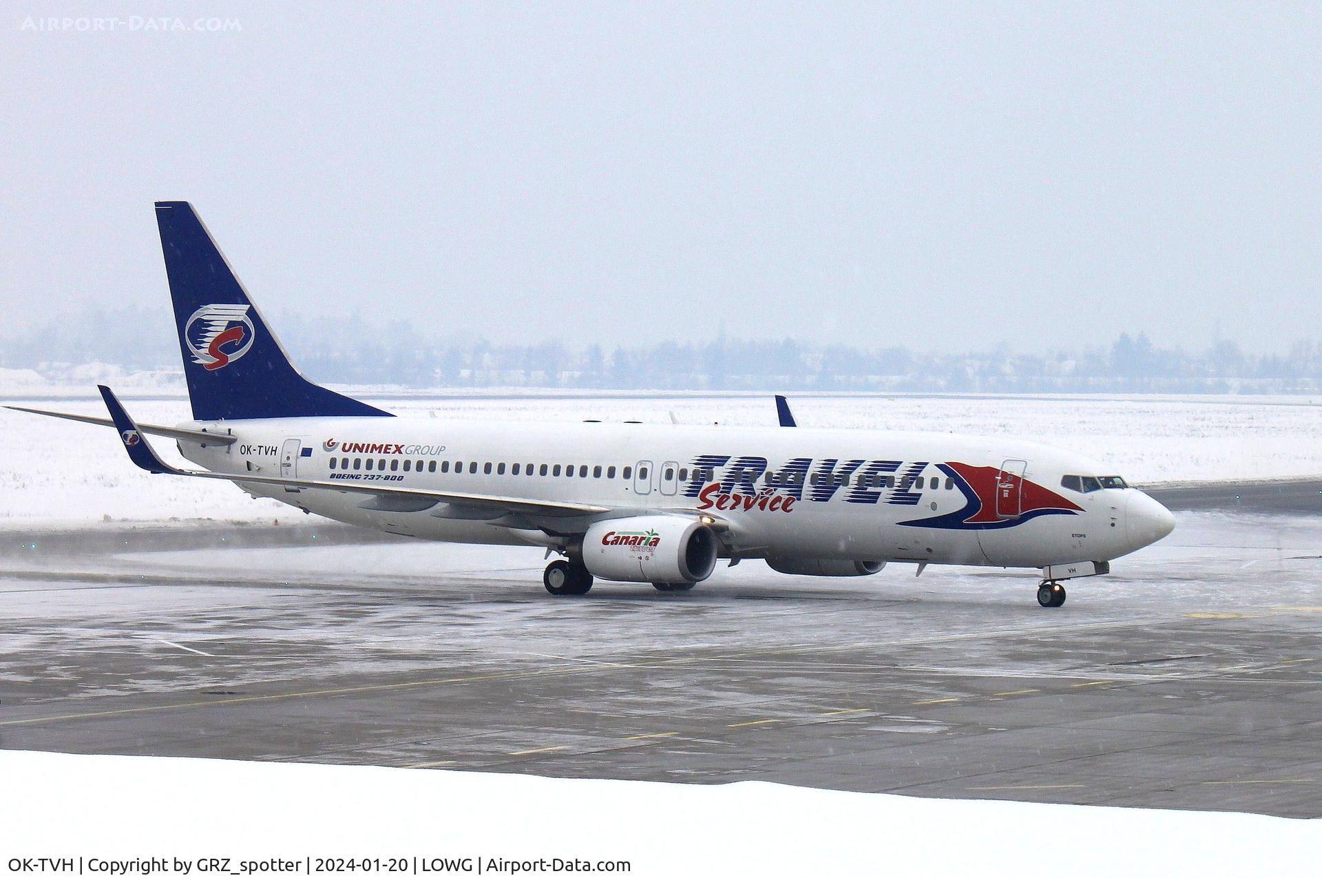 OK-TVH, 2008 Boeing 737-8Q8 C/N 35275, travel service 737