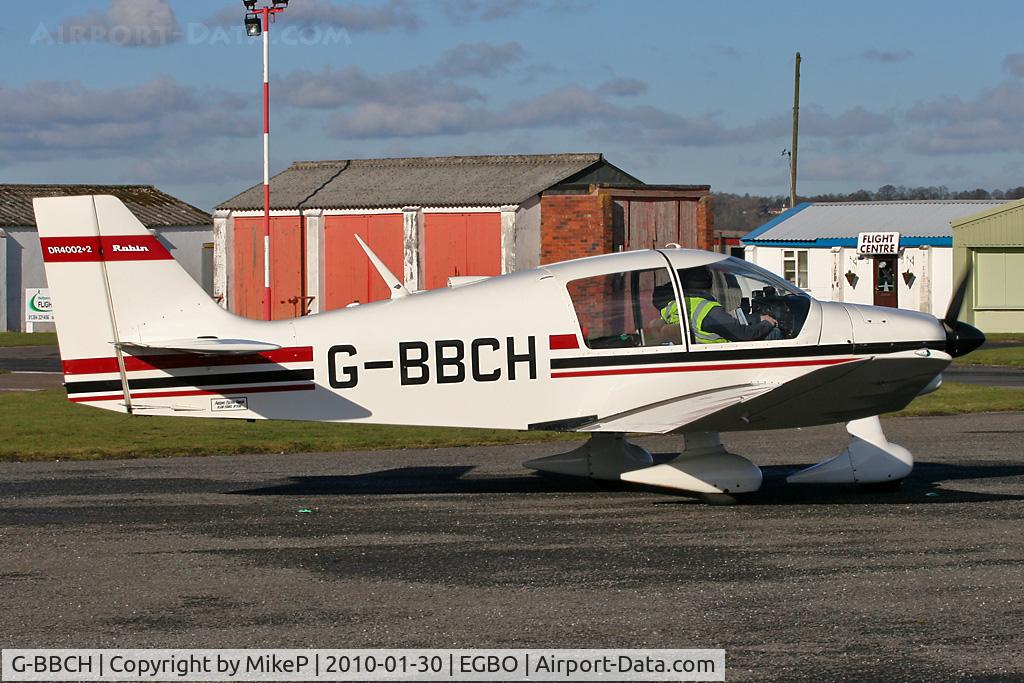 G-BBCH, 1973 Robin DR-400-120 Dauphin 2+2 C/N 850, Heading from the pumps to parking.