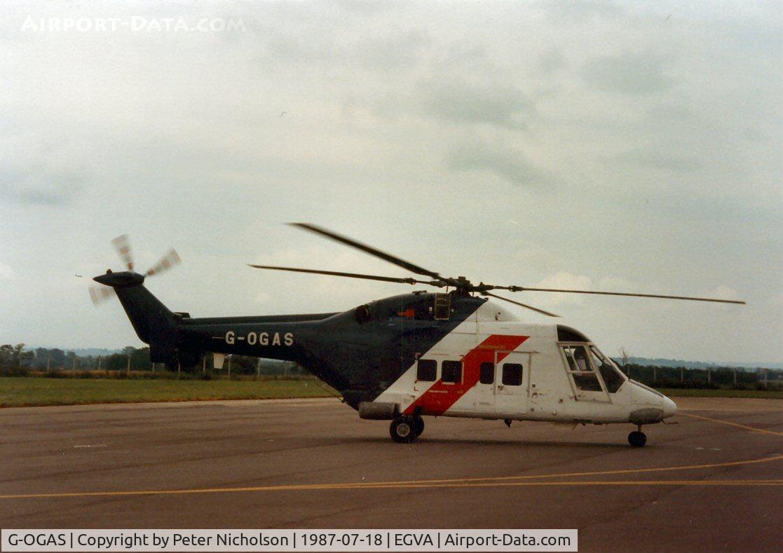G-OGAS, 1983 Westland WG-30-100 C/N 008, Westland 30 visitor to the 1987 Intnl Air Tattoo at RAF Fairford.