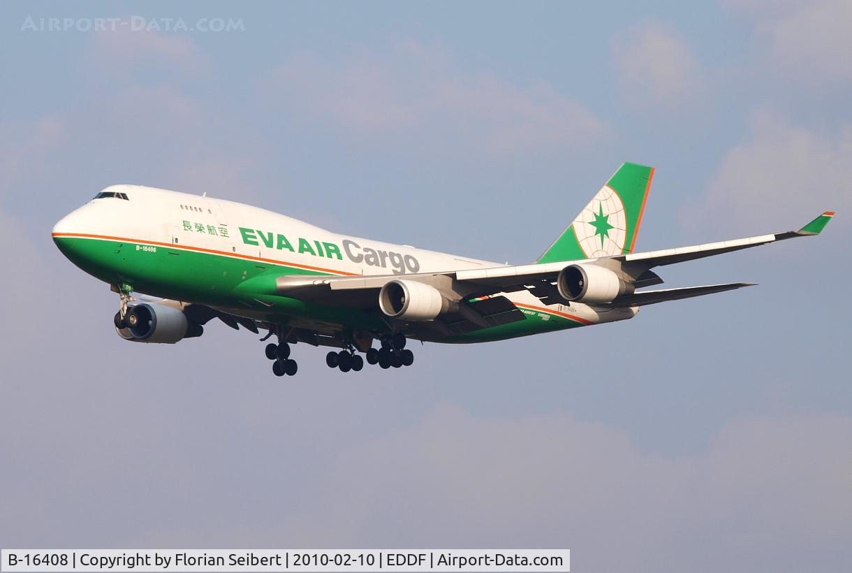 B-16408, Boeing 747-45E (M) C/N 28092, Short final rwy 25L