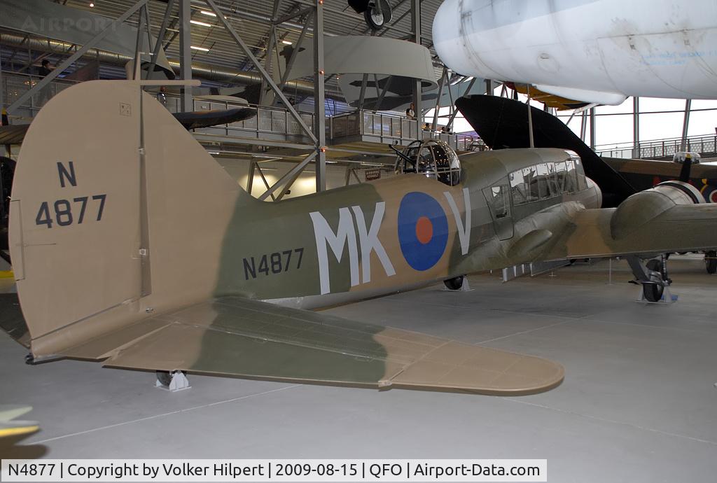 N4877, Avro 625A Anson 1 C/N Not found N4877, at Duxford