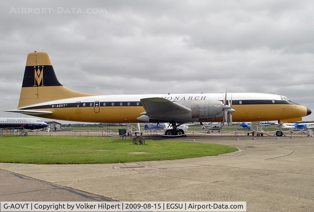 G-AOVT, 1958 Bristol 175 Britannia 312 C/N 13427, Monarch