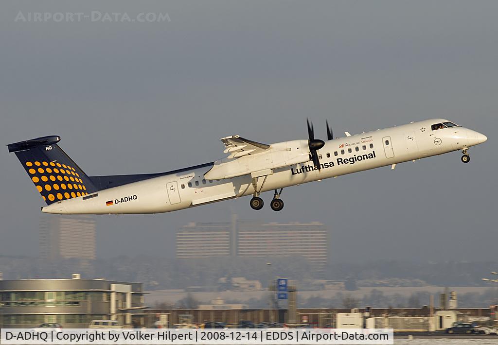 D-ADHQ, 2000 De Havilland Canada DHC-8-402 Dash 8 C/N 4016, At str