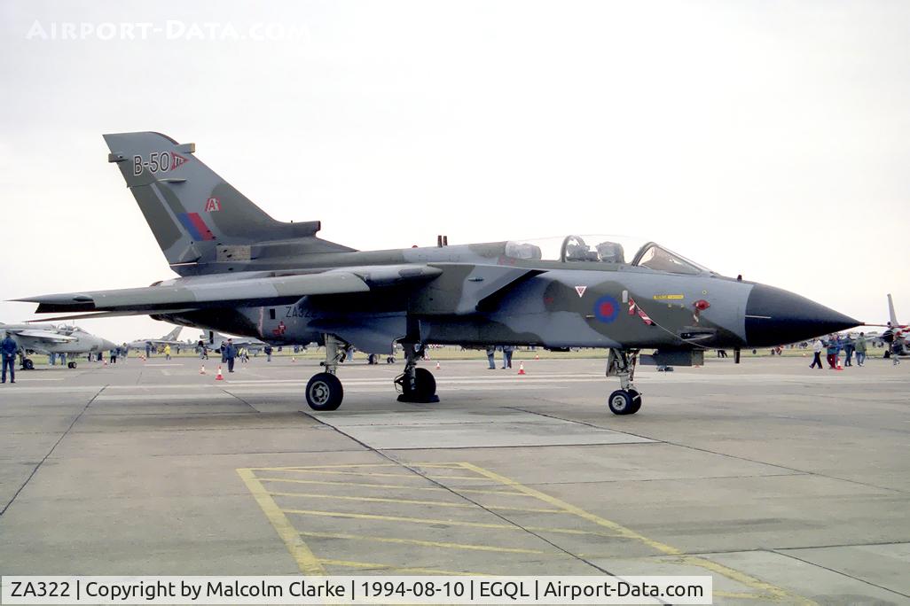 ZA322, 1980 Panavia Tornado GR.1 C/N 009/BS002/3004, Panavia Tornado GR1 at RAF Leuchar's Air Show in 1997.