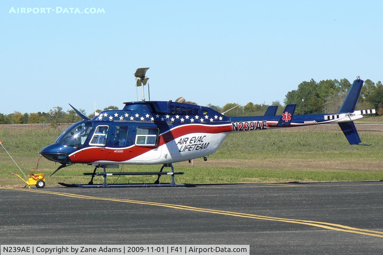 N239AE, 1980 Bell 206L-1 LongRanger II C/N 45367, At Ennis Municipal