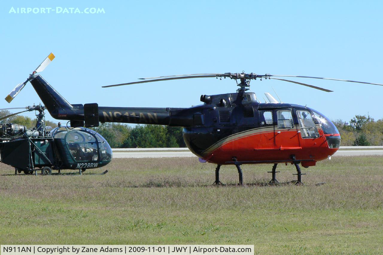 N911AN, 1974 MBB Bo.105C C/N S-156, At Midway Airport (Midlothian, TX)