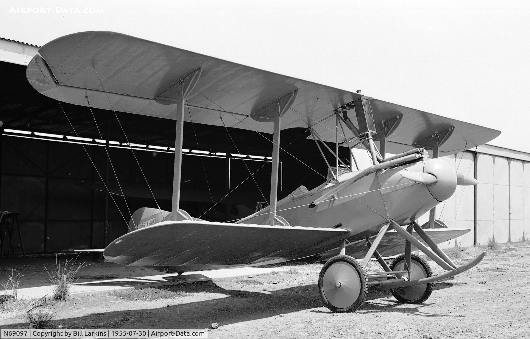 N69097, 1918 Aircraft Engineering Corp. ACE C/N 1, After rebuild and first flight in July 1955, South San Francisco.