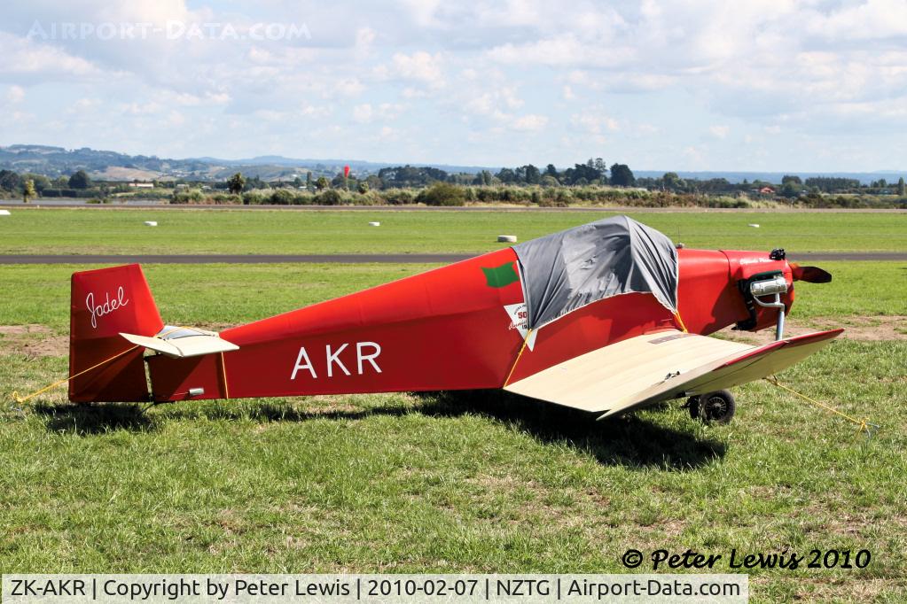 ZK-AKR, 1988 Jodel D-9UL Bebe C/N AACA/360, P J Locke, Hokitika