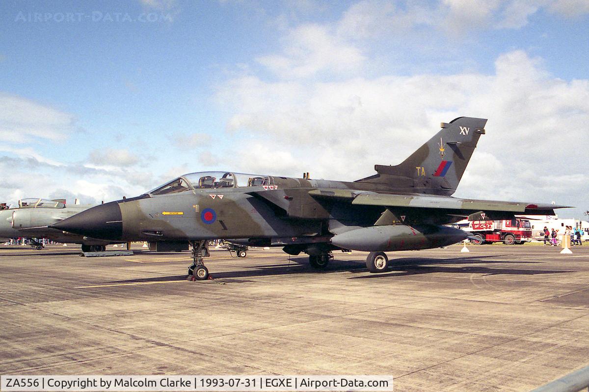 ZA556, 1981 Panavia Tornado GR.1 C/N 075/BS020/3040, Panavia Tornado GR1. Flown by the RAF's No 15(R) Sqn based at Lossiemouth and seen at RAF Leeming's Air Fair 93.
