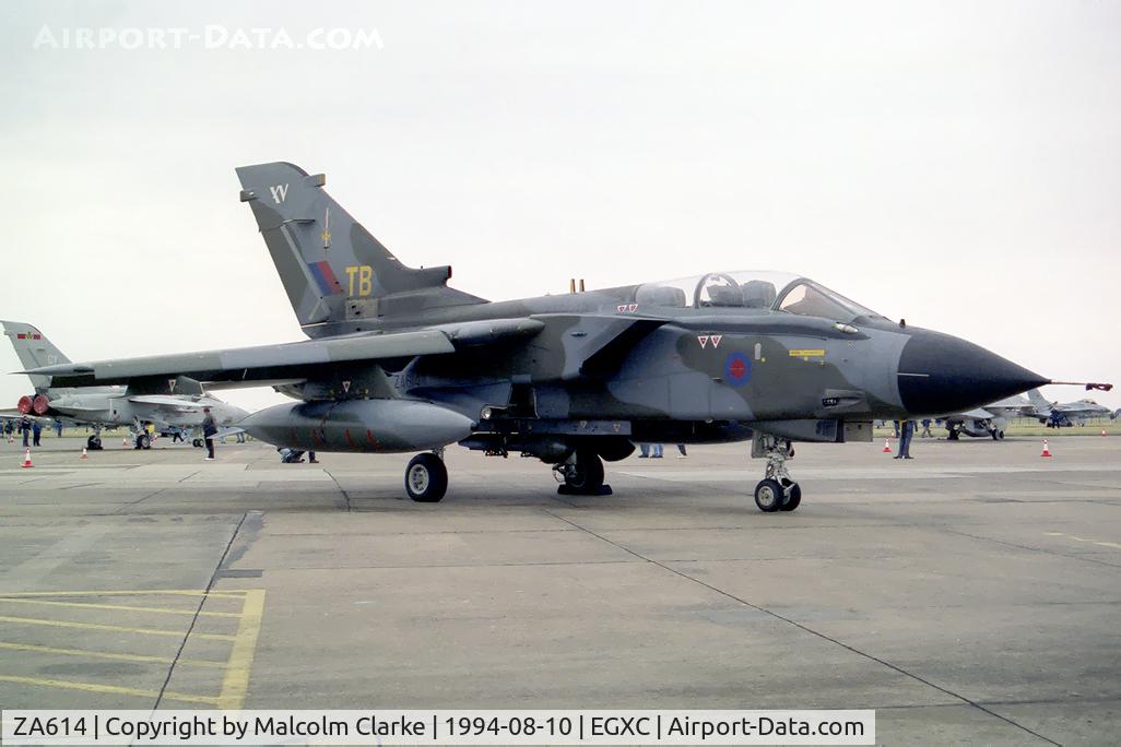 ZA614, 1982 Panavia Tornado GR.1 C/N 153/BS050/3078, Panavia Tornado GR1.  From RAF No 15(R) Sqn, Lossiemouth at RAF Coningsby's Photocall 94.