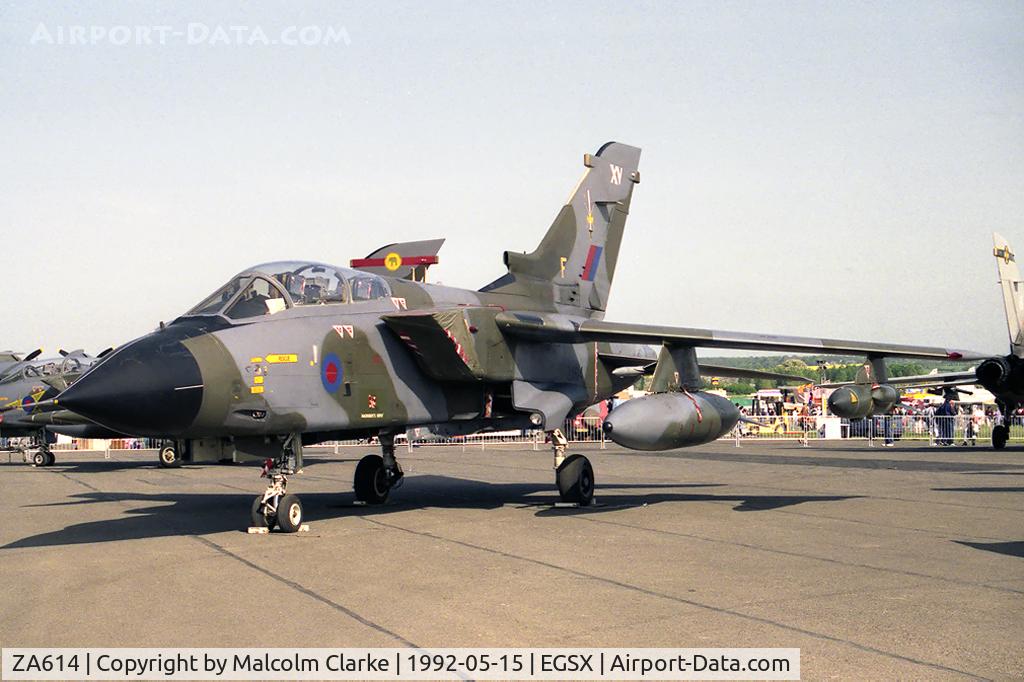 ZA614, 1982 Panavia Tornado GR.1 C/N 153/BS050/3078, Panavia Tornado GR1. From RAF, ASF Honington at Airshow Europe, North Weald in 1992.