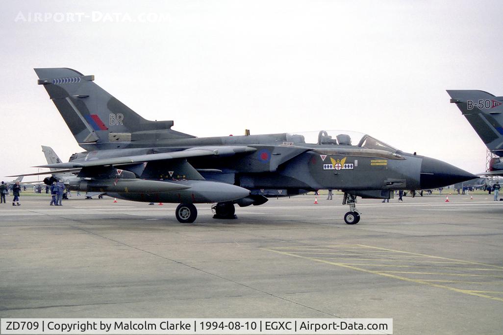 ZD709, 1984 Panavia Tornado GR.1 C/N 324/BS113/3150, Panavia Tornado GR1. From RAF No 14 Sqn, Bruggen at RAF Coningsby's Photocall 94.