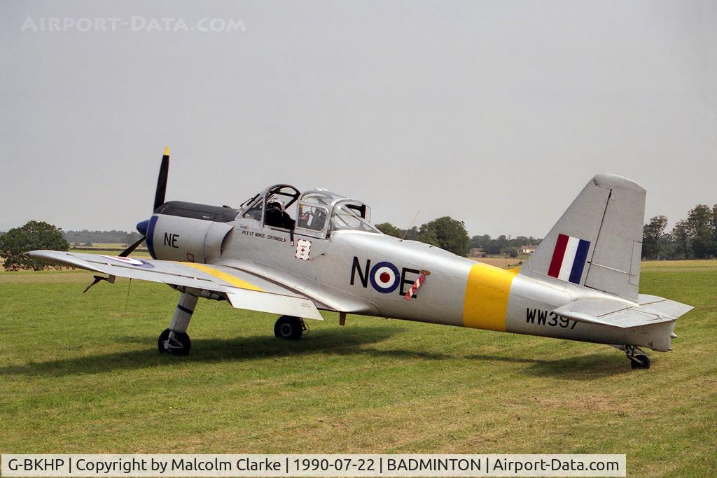 G-BKHP, 1954 Percival P-56 Provost T.1 C/N PAC/56/226, Percival P-56 Provost T1 at Badminton Air Day, Badminton House in 1990