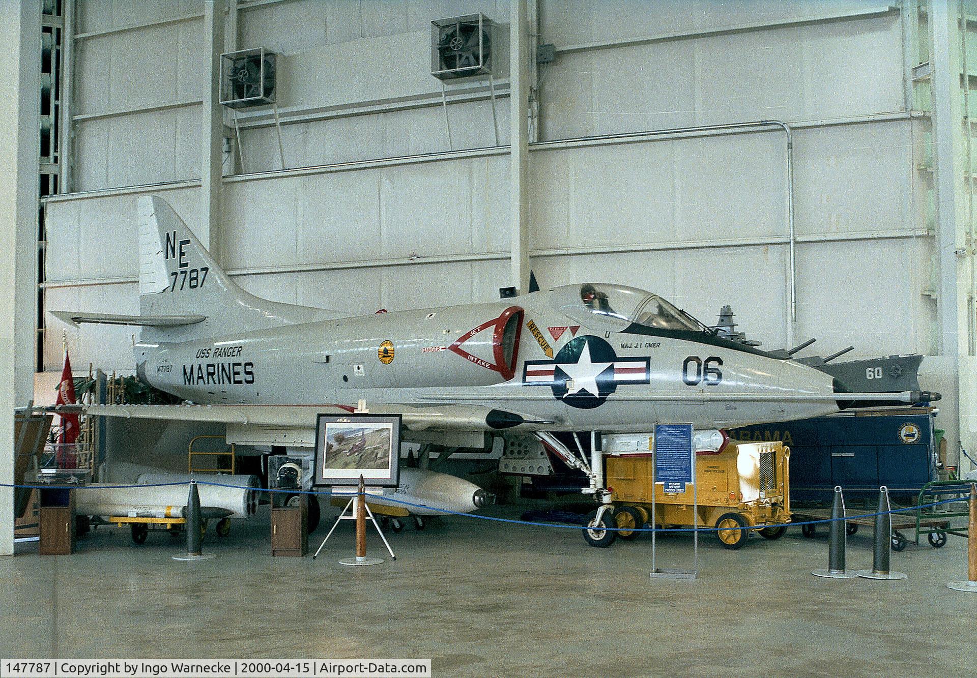 147787, Douglas A-4L Skyhawk C/N 12551, Douglas A-4L Skyhawk of the USMC at the Battleship Memorial Park, Mobile AL