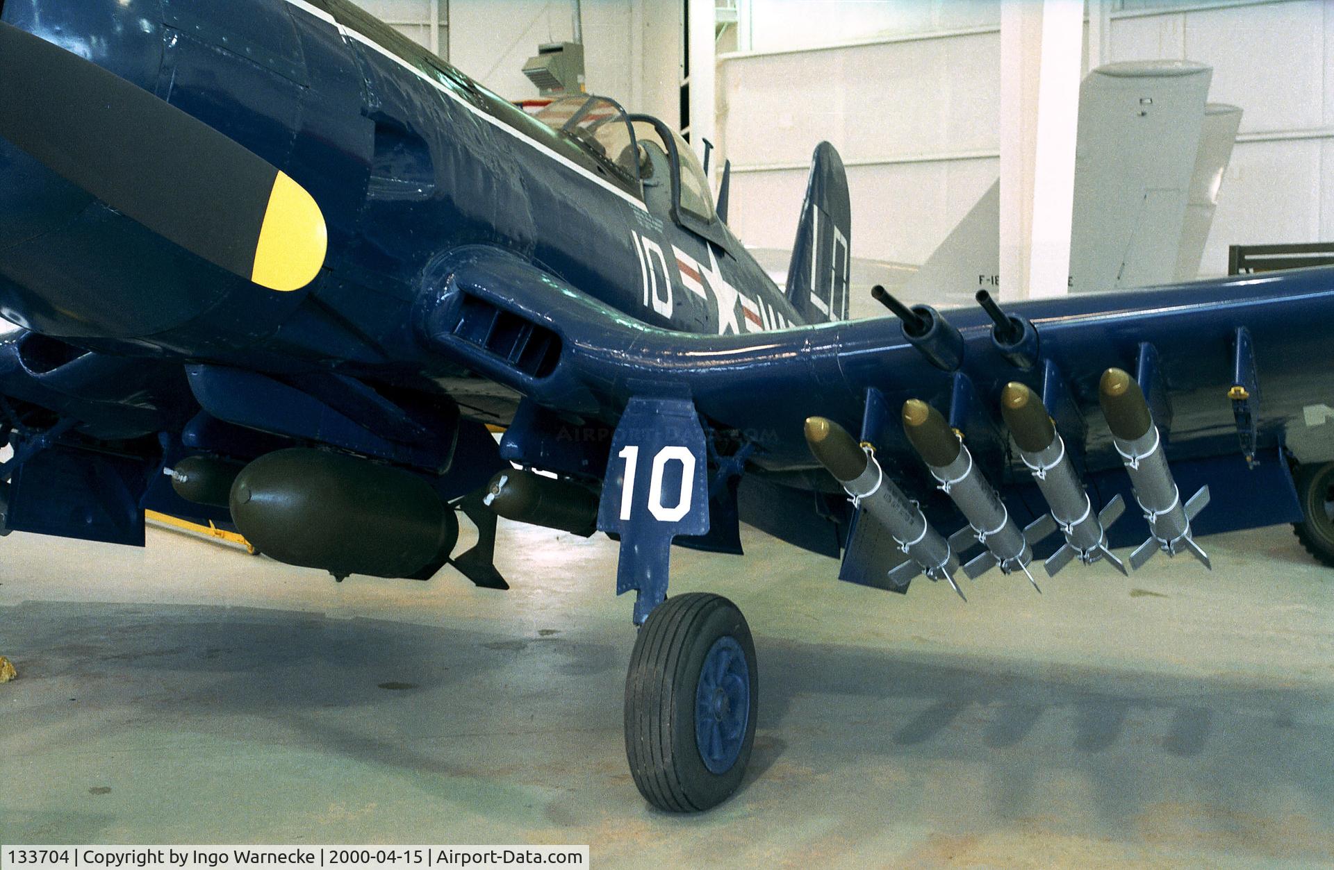 133704, 1953 Vought F4U-7 Corsair C/N Not found 133704, Vought F4U-7 Corsair at the Battleship Memorial Park, Mobile AL