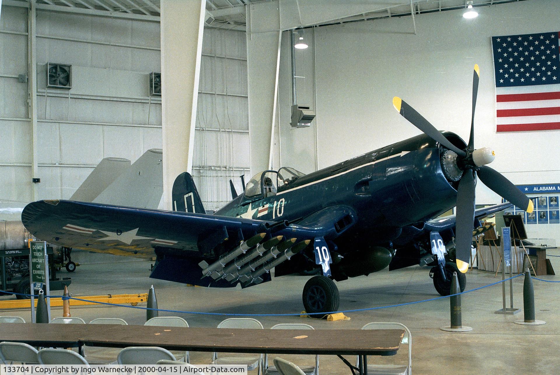 133704, 1953 Vought F4U-7 Corsair C/N Not found 133704, Vought F4U-7 Corsair at the Battleship Memorial Park, Mobile AL