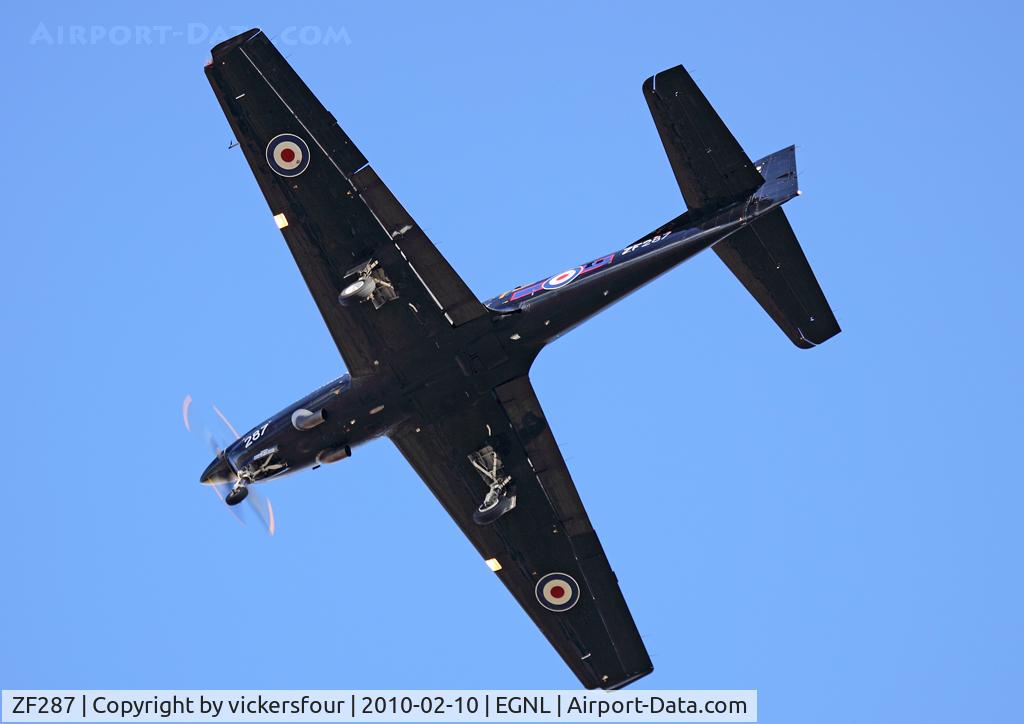 ZF287, 1991 Short S-312 Tucano T1 C/N S085/T58, Royal Air Force. Operated by 72 (R) Squadron.