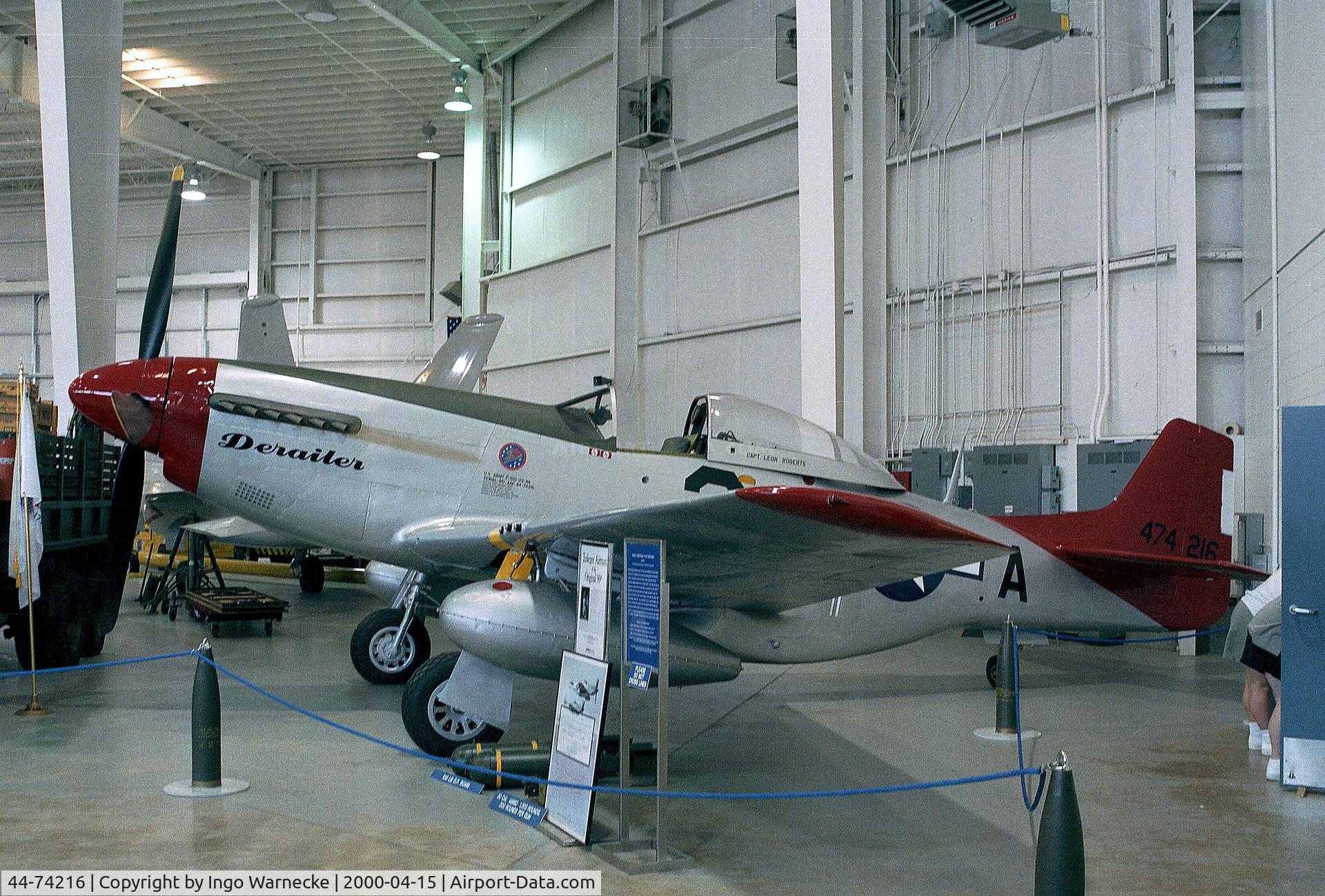 44-74216, 1944 North American P-51D-25-NA Mustang C/N 122-40756, North American P-51D Mustang at the Battleship Memorial Park, Mobile AL