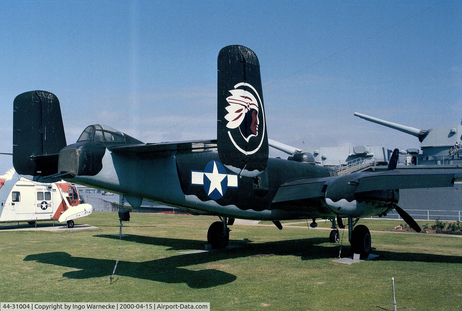 44-31004, 1944 North American TB-25N Mitchell C/N 108-34279, North American TB-25N Mitchell at the Battleship Memorial Park, Mobile AL