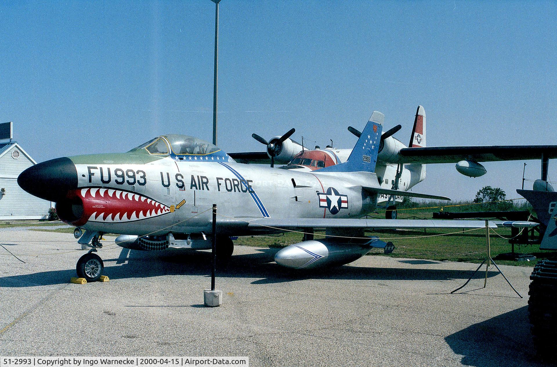 51-2993, North American F-86L Sabre C/N 177-50, North American F-86L Sabre at the Battleship Memorial Park, Mobile AL