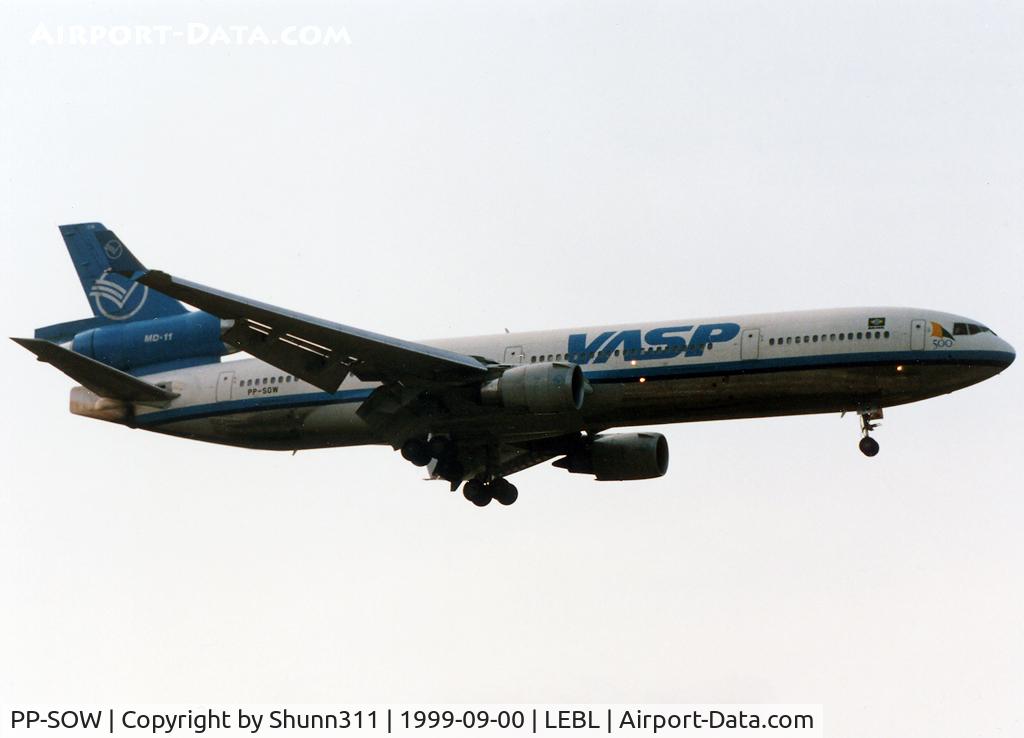 PP-SOW, 1992 McDonnell Douglas MD-11F C/N 48413, Landing rwy 07