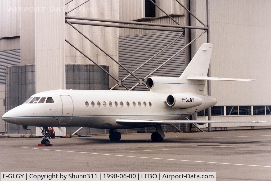 F-GLGY, 1987 Dassault Falcon 900 C/N 11, Parked at the General Aviation area...