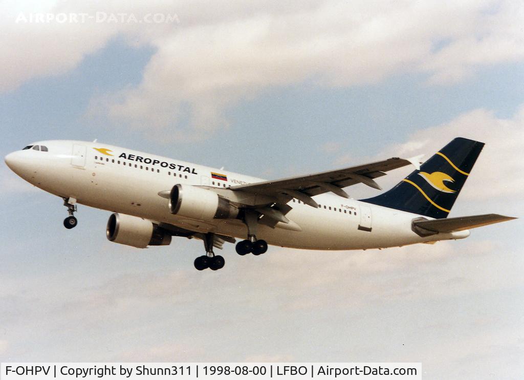 F-OHPV, 1987 Airbus A310-324 C/N 449, On test flight for his new operator : Aeropostal