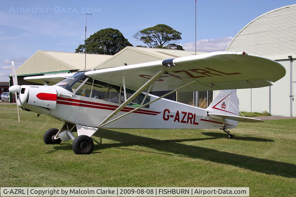 G-AZRL, 1951 Piper L-18C Super Cub (PA-18-95) C/N 18-1331, Piper L-18C Super Cub at Fishburn Airfield in 2009.