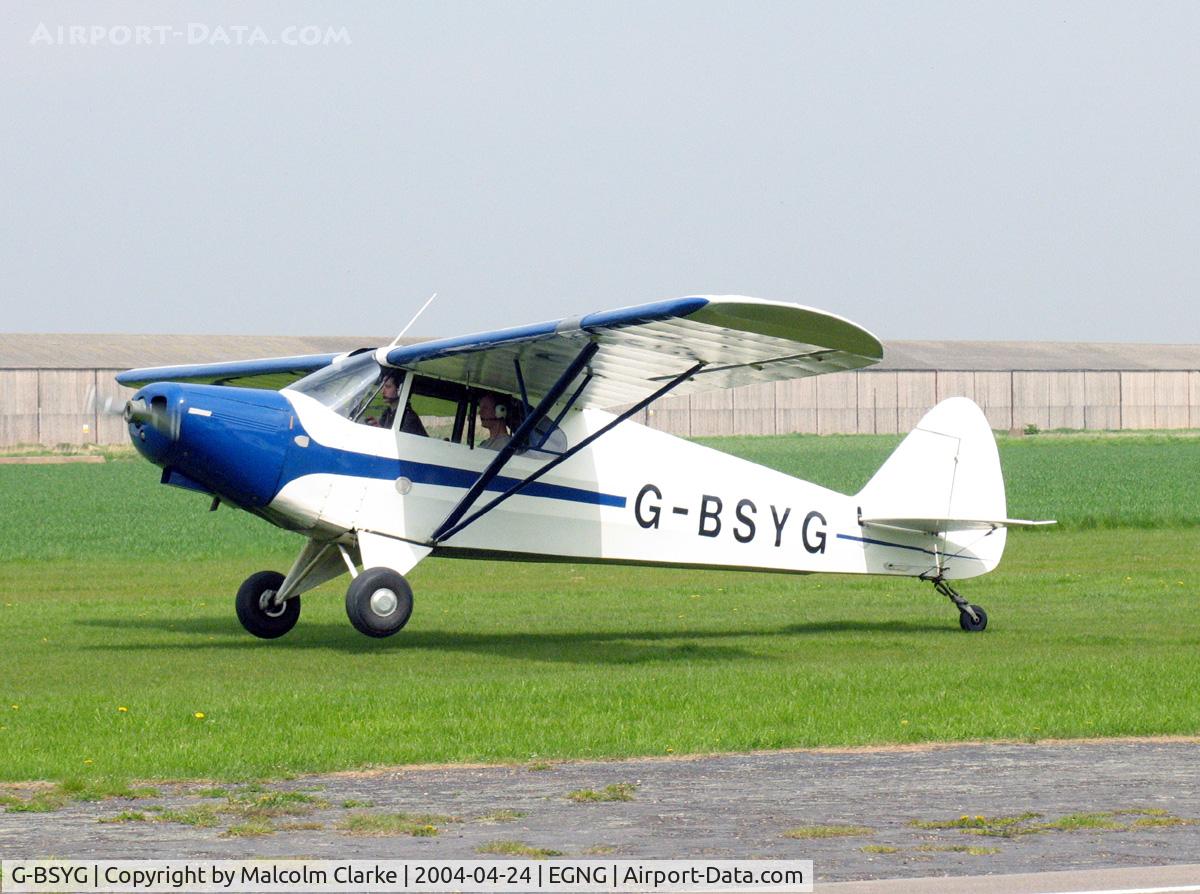 G-BSYG, 1947 Piper PA-12 Super Cruiser C/N 12-2106, Piper PA-12 Super Cruiser at Breighton Airfield, UK in 2006.
