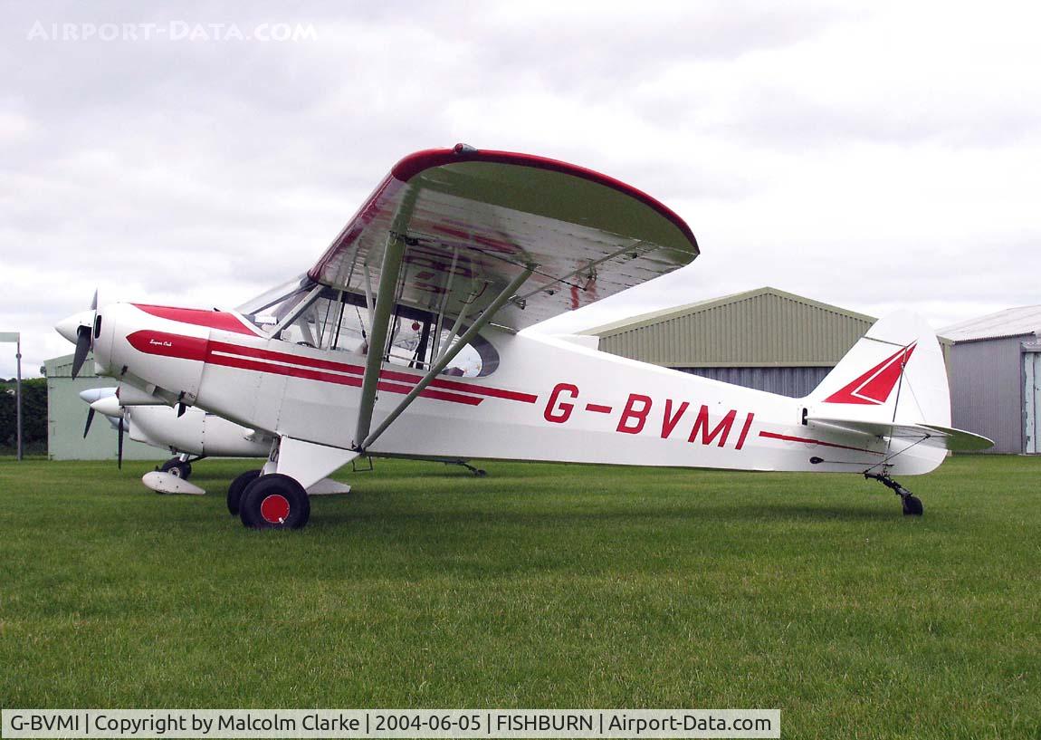G-BVMI, 1967 Piper PA-18-150 Super Cub C/N 18-8482, Piper PA-18-150 Super Cub at Fishburn Airfield in 2004.