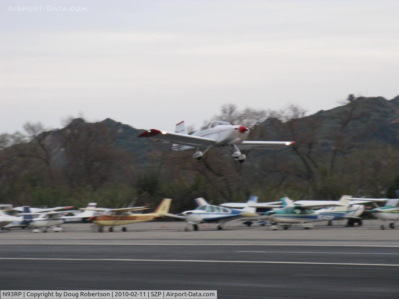 N93RP, Vans RV-6A C/N 21219, Powers VAN's RV-6A, takeoff climb Rwy 22