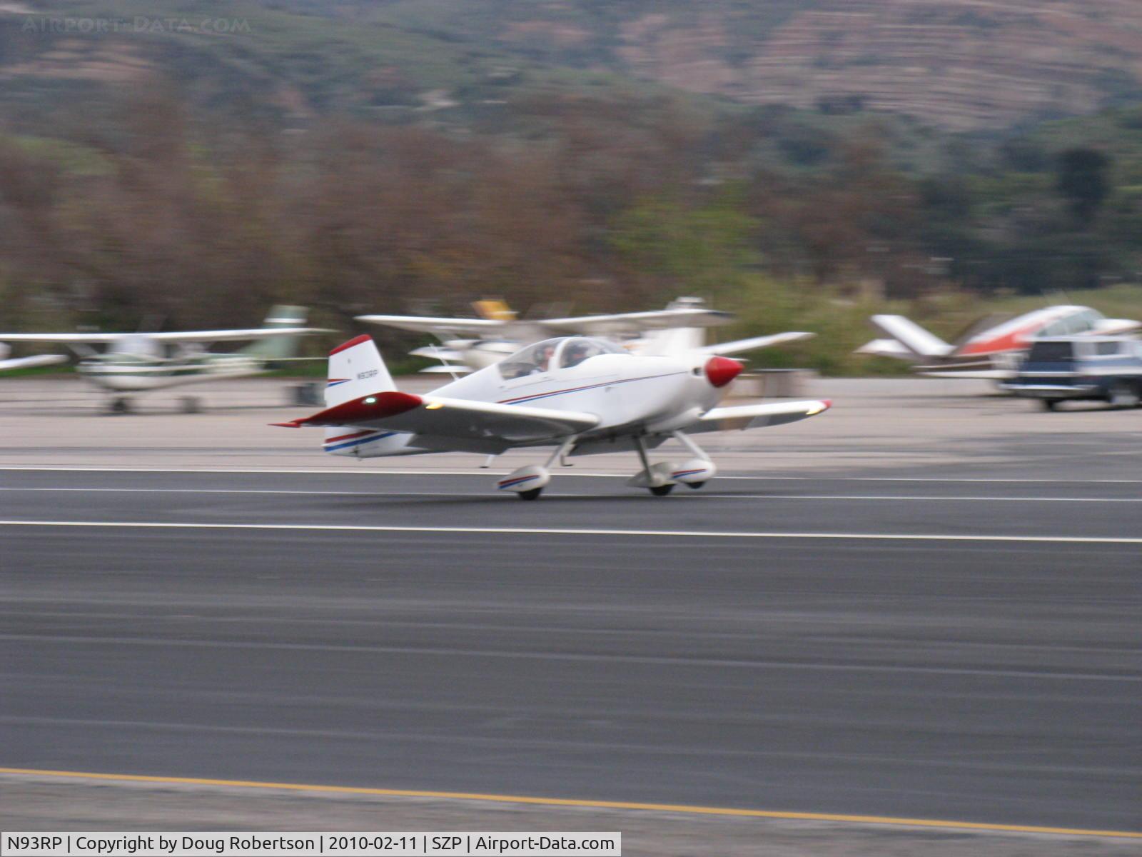 N93RP, Vans RV-6A C/N 21219, Powers VAN's RV-6A, landing Rwy 22