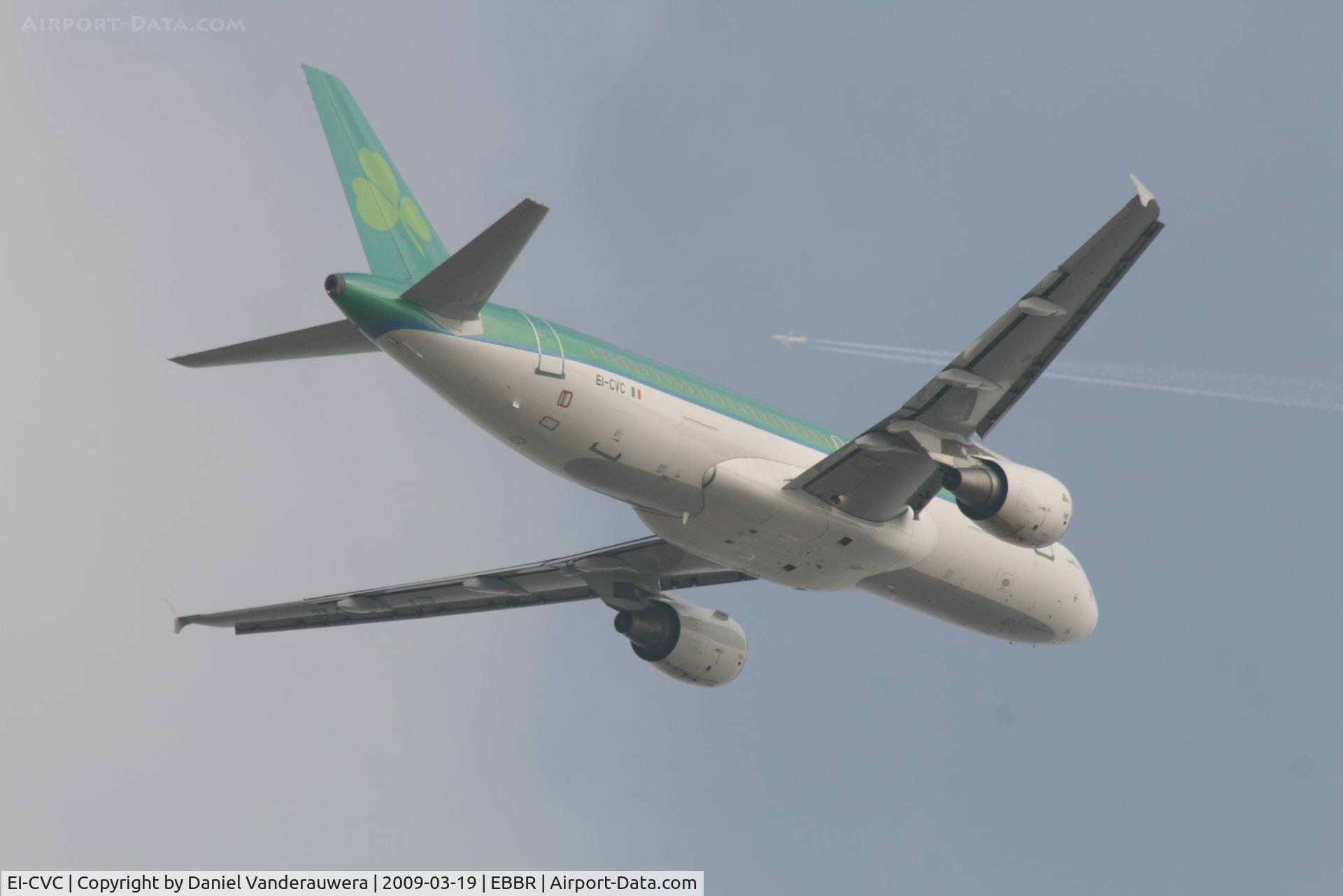 EI-CVC, 2001 Airbus A320-214 C/N 1443, Flight EI631 is taking off from RWY 07R