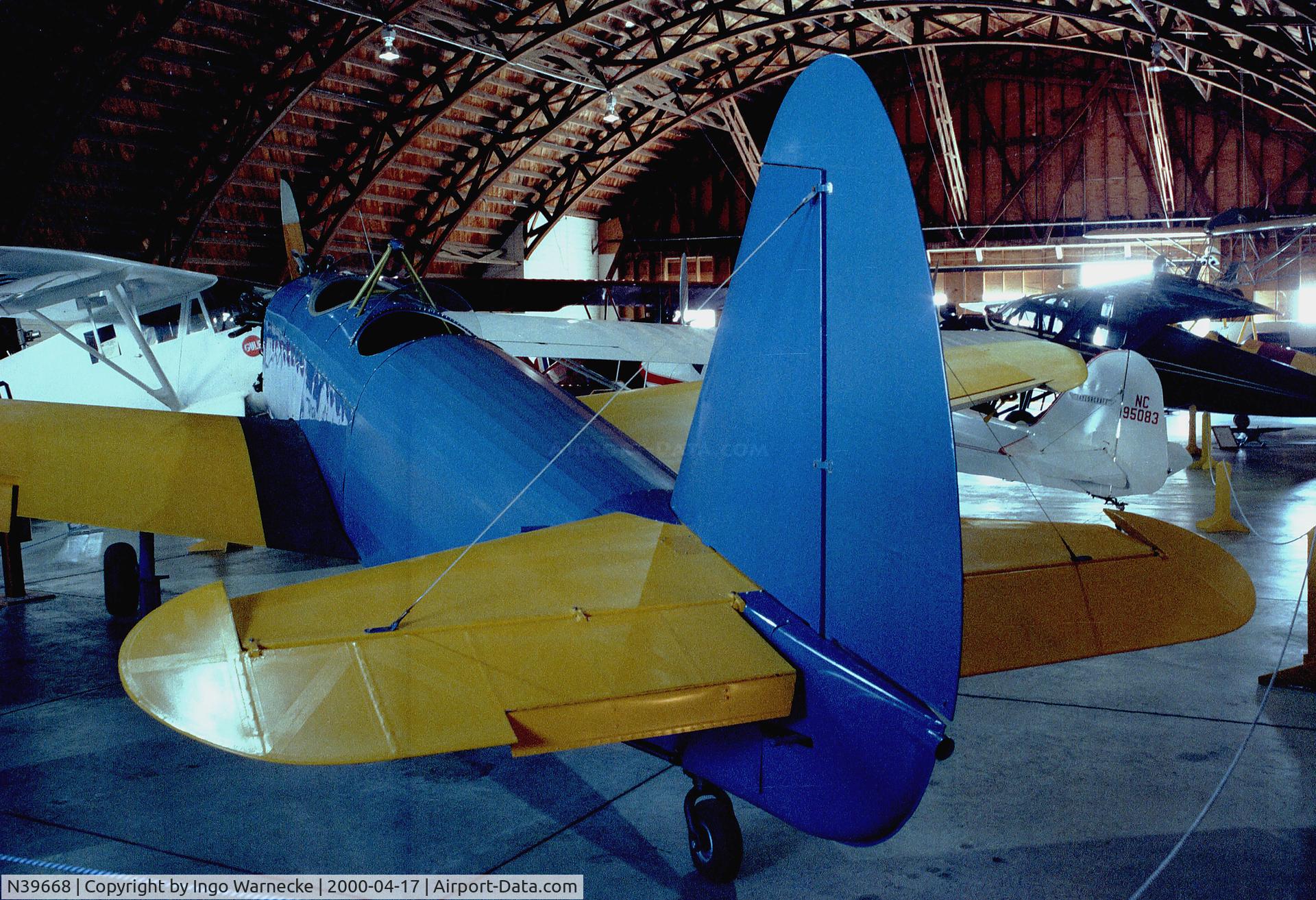 N39668, Howard Aircraft DGA-18K C/N 668, Howard DGA-18K at the Arkansas Air Museum, Fayetteville AR
