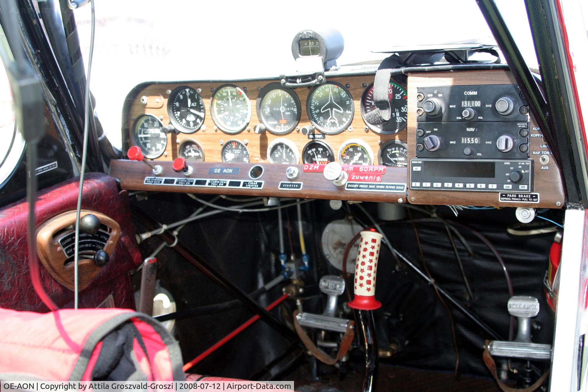 OE-AON, 1974 Bellanca 7GCBC C/N 760-74, Tokorcs Aero-Ság Airfield - Cocpit