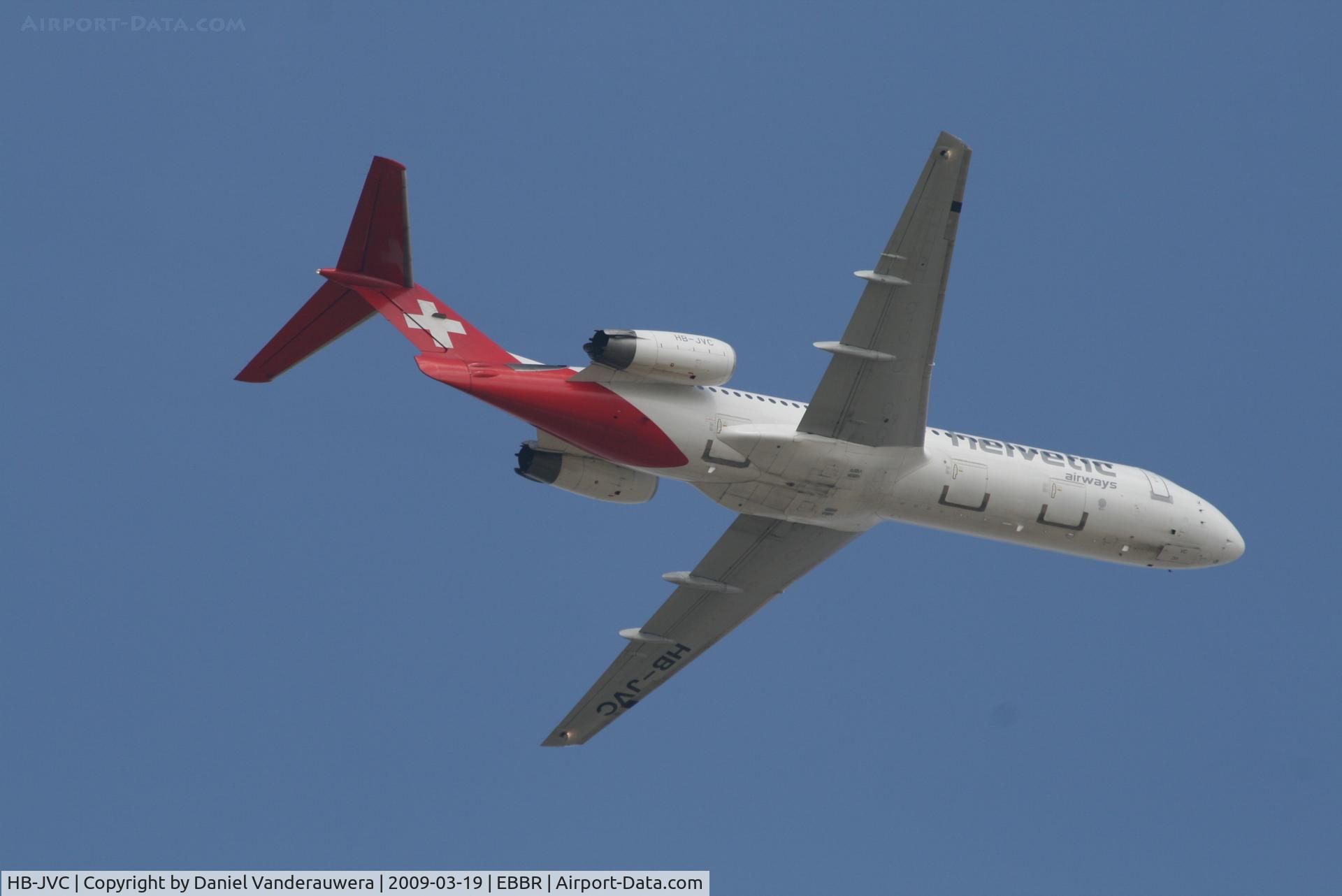 HB-JVC, 1994 Fokker 100 (F-28-0100) C/N 11501, Flight LX788 is taking off from RWY 07R
