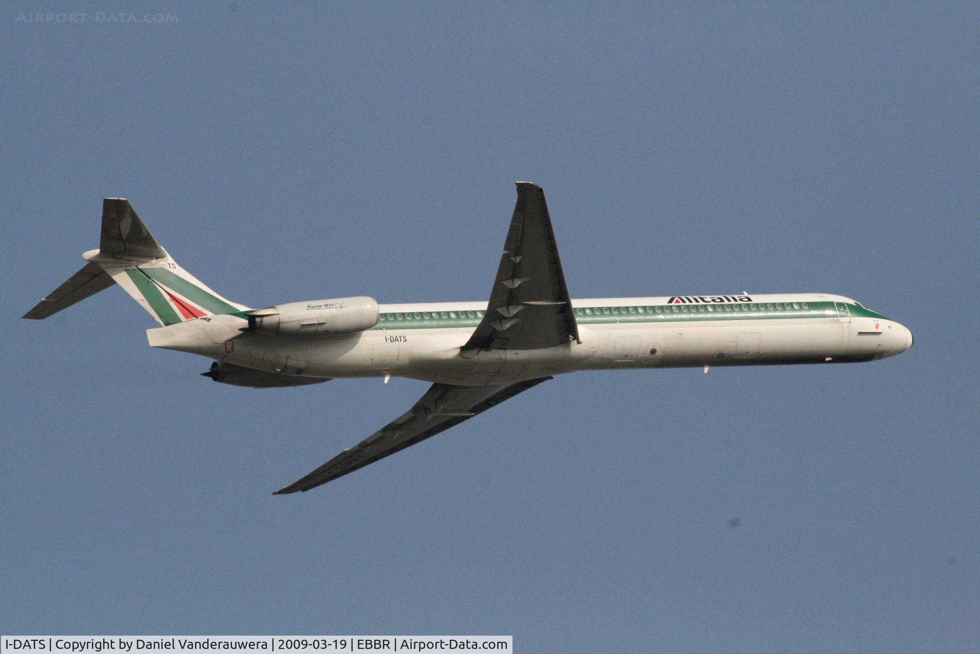 I-DATS, 1995 McDonnell Douglas MD-82 (DC-9-82) C/N 53235, Flight AZ151 is taking off from RWY 07R