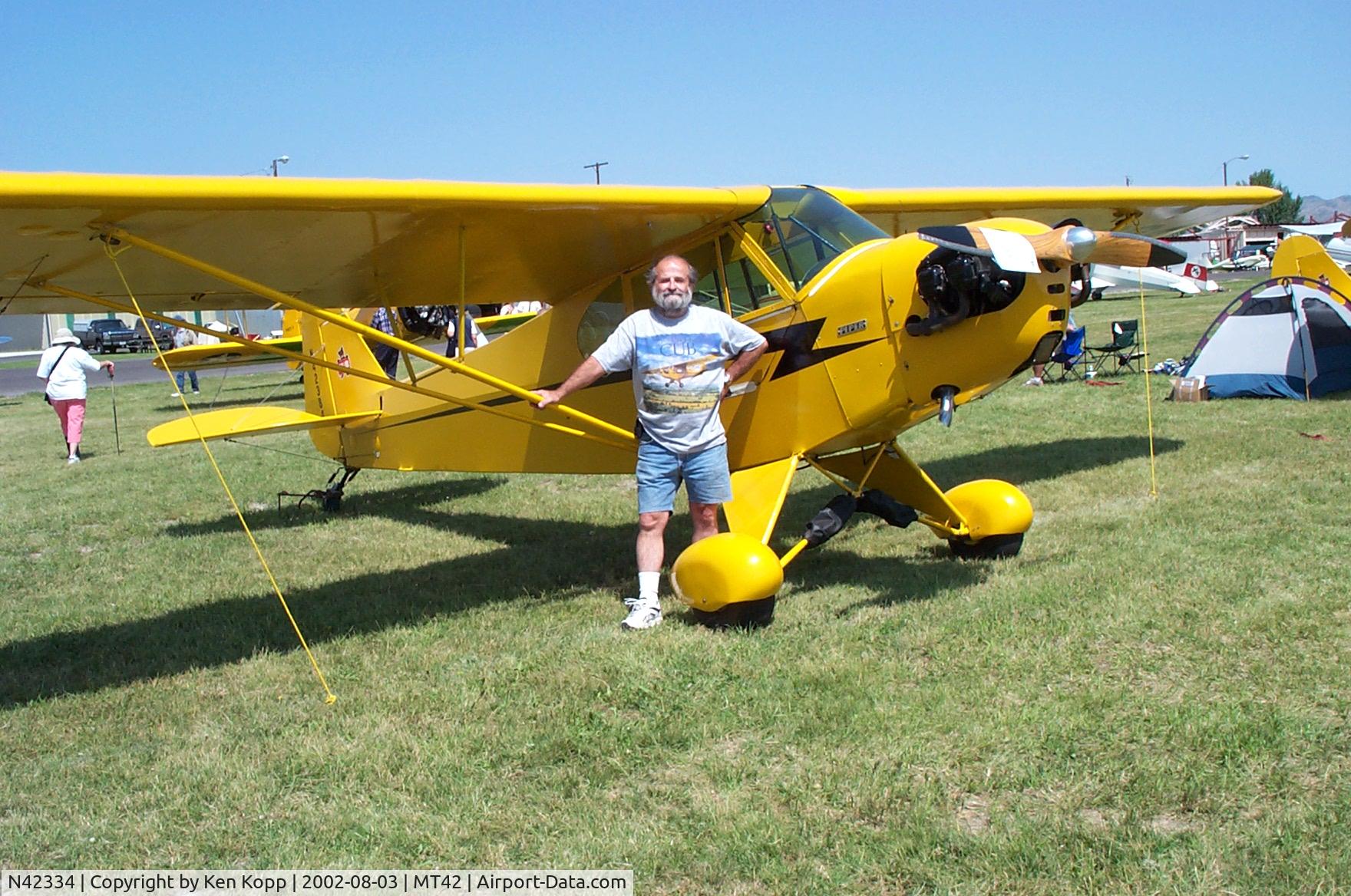N42334, 1945 Piper J3C-65 Cub C/N 14584, At Three Forks, MT Fly-in