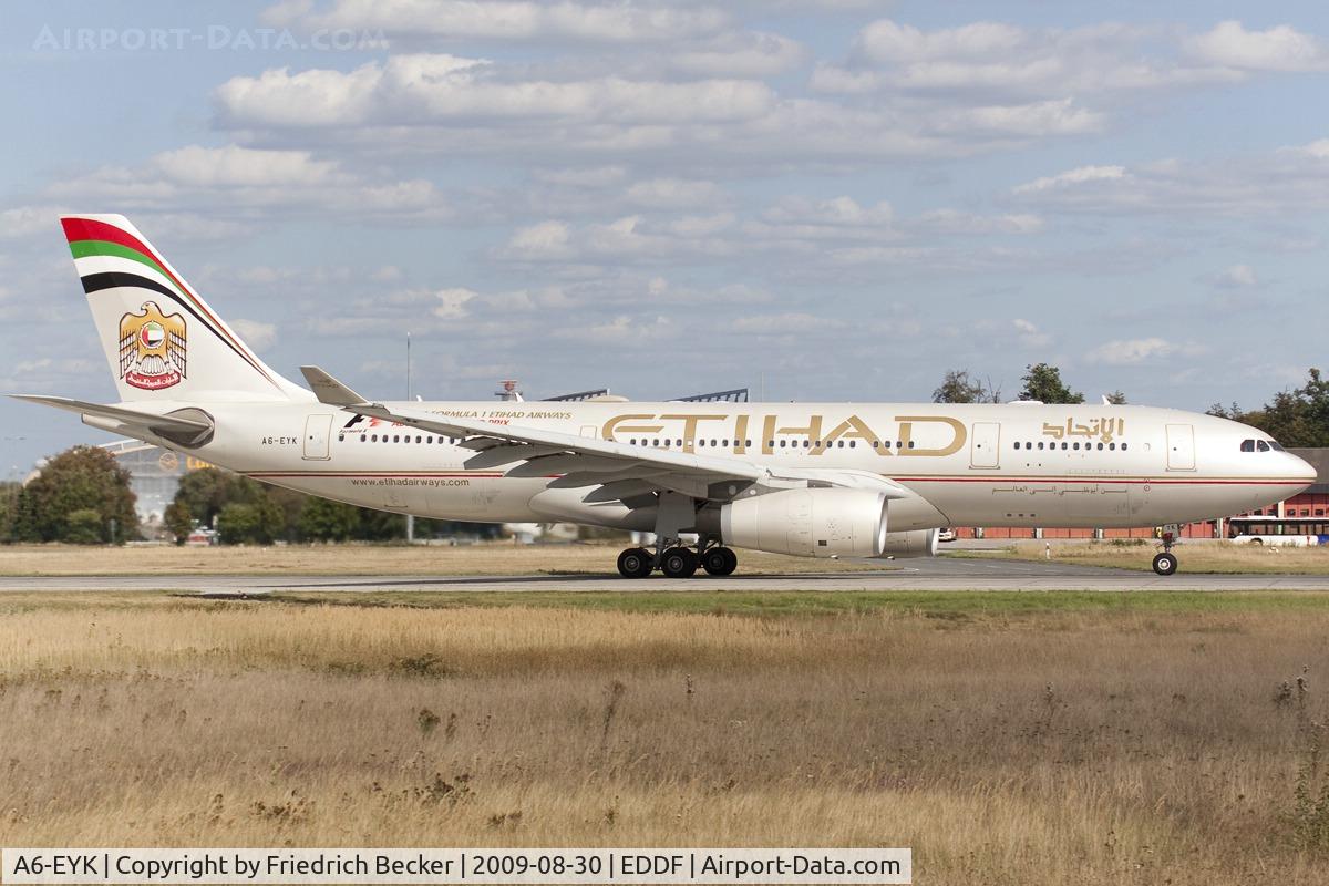 A6-EYK, 2006 Airbus A330-243 C/N 788, departing EDDF via RW18W