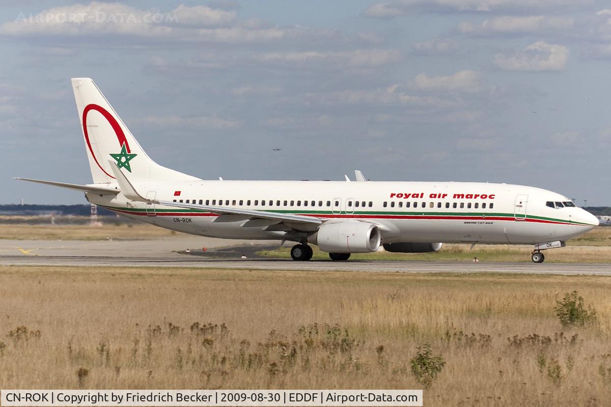 CN-ROK, 2006 Boeing 737-8B6 C/N 33064, departing EDDF via RW18W