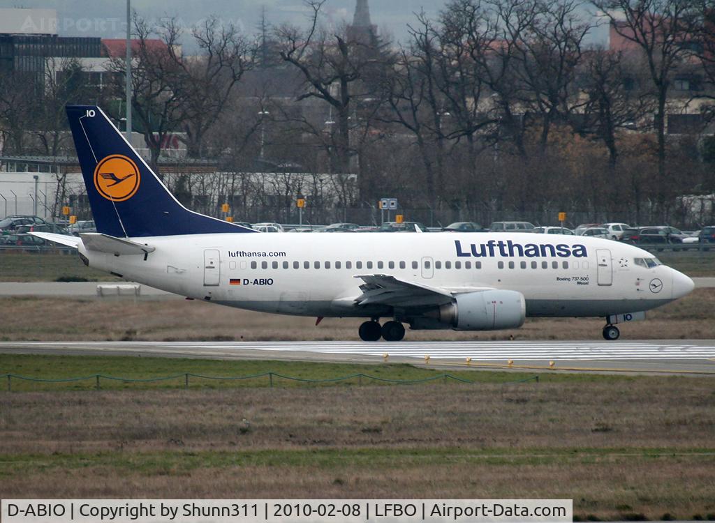 D-ABIO, 1991 Boeing 737-530 C/N 24939, Lining up rwy 14L for departure...