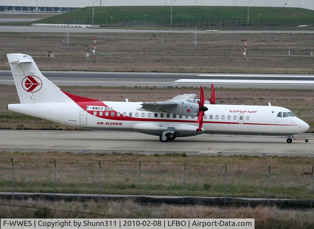 F-WWES, 2010 ATR 72-212A C/N 903, C/n 0903 - To be 7T-VUP