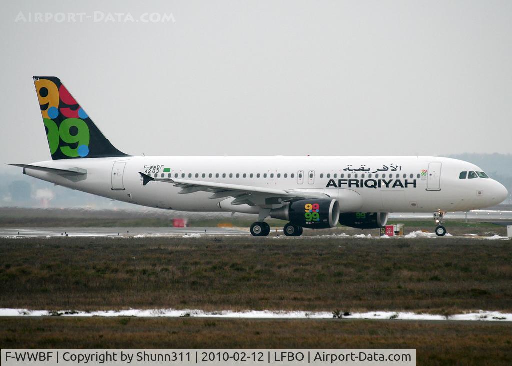 F-WWBF, 2010 Airbus A320-214 C/N 4203, C/n 4203 - To be 5A-ONJ