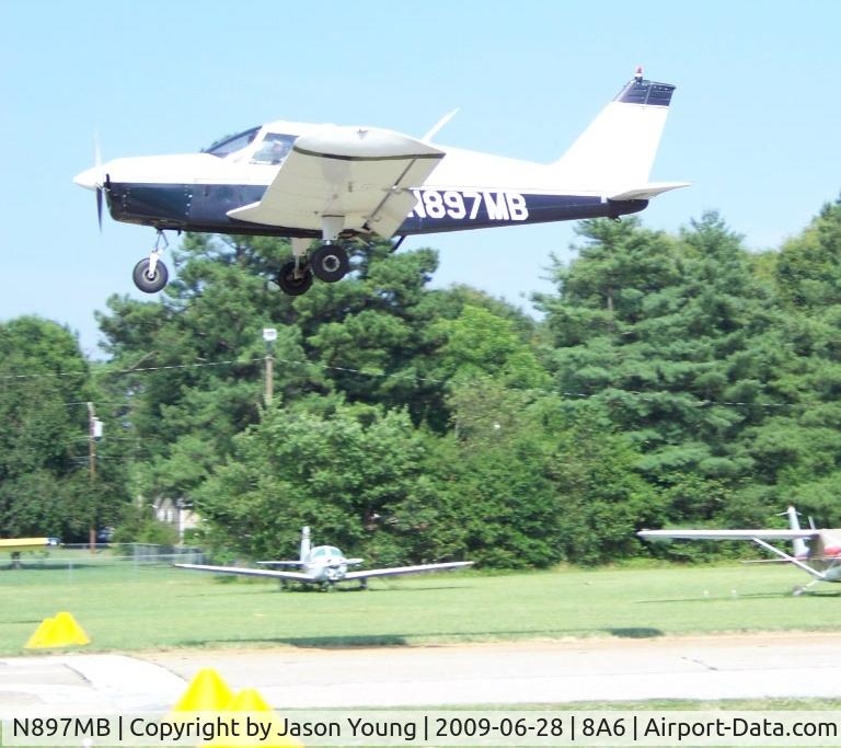 N897MB, 1966 Piper PA-28-140 C/N 28-21978, Landing @ new home 8A6