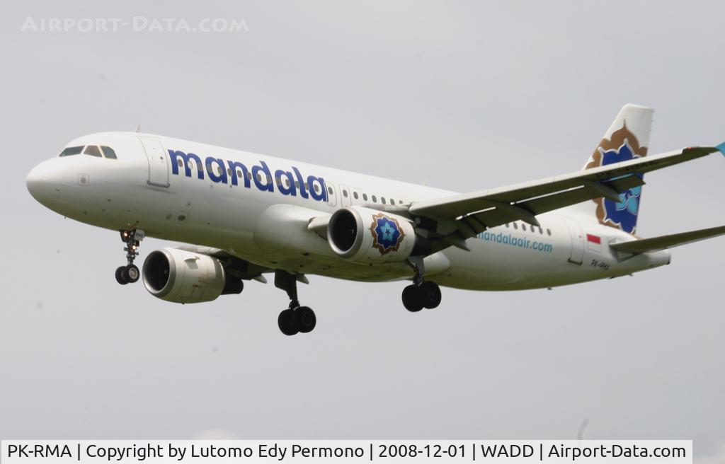 PK-RMA, 1992 Airbus A320-212 C/N 279, Mandala Airlines