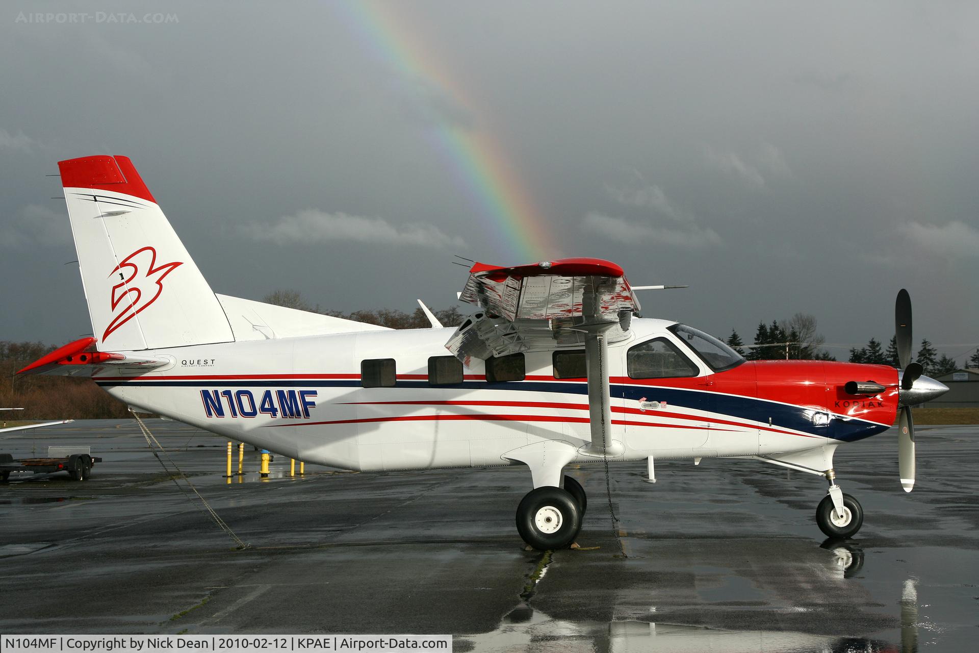 N104MF, 2010 Quest Kodiak 100 C/N 100-0034, KPAE another Kodiak straight from the paint shop