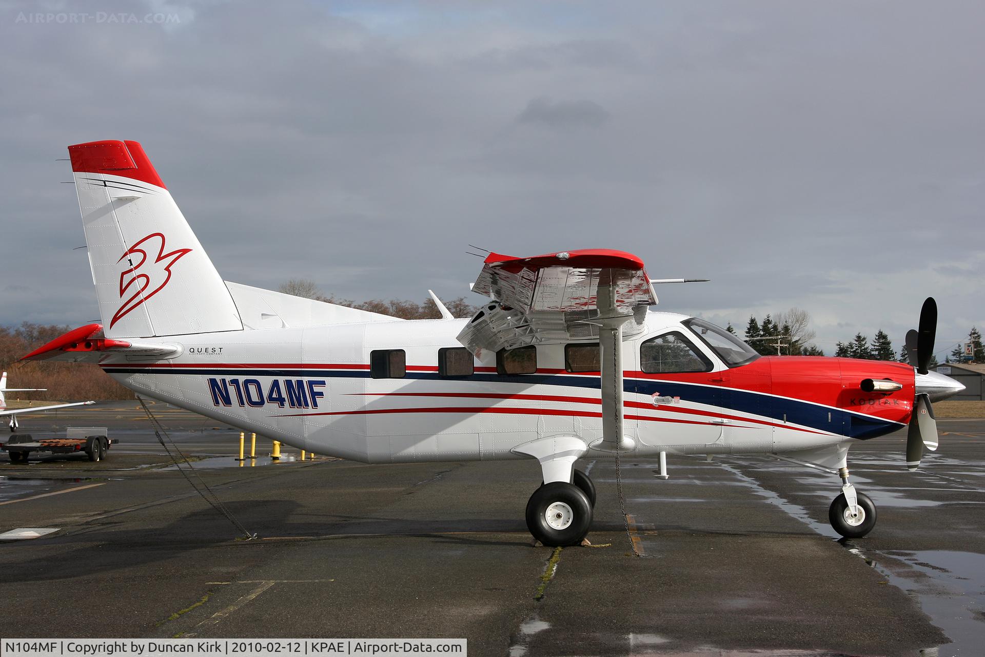 N104MF, 2010 Quest Kodiak 100 C/N 100-0034, Fresh out of the paint shop and off for missionary support