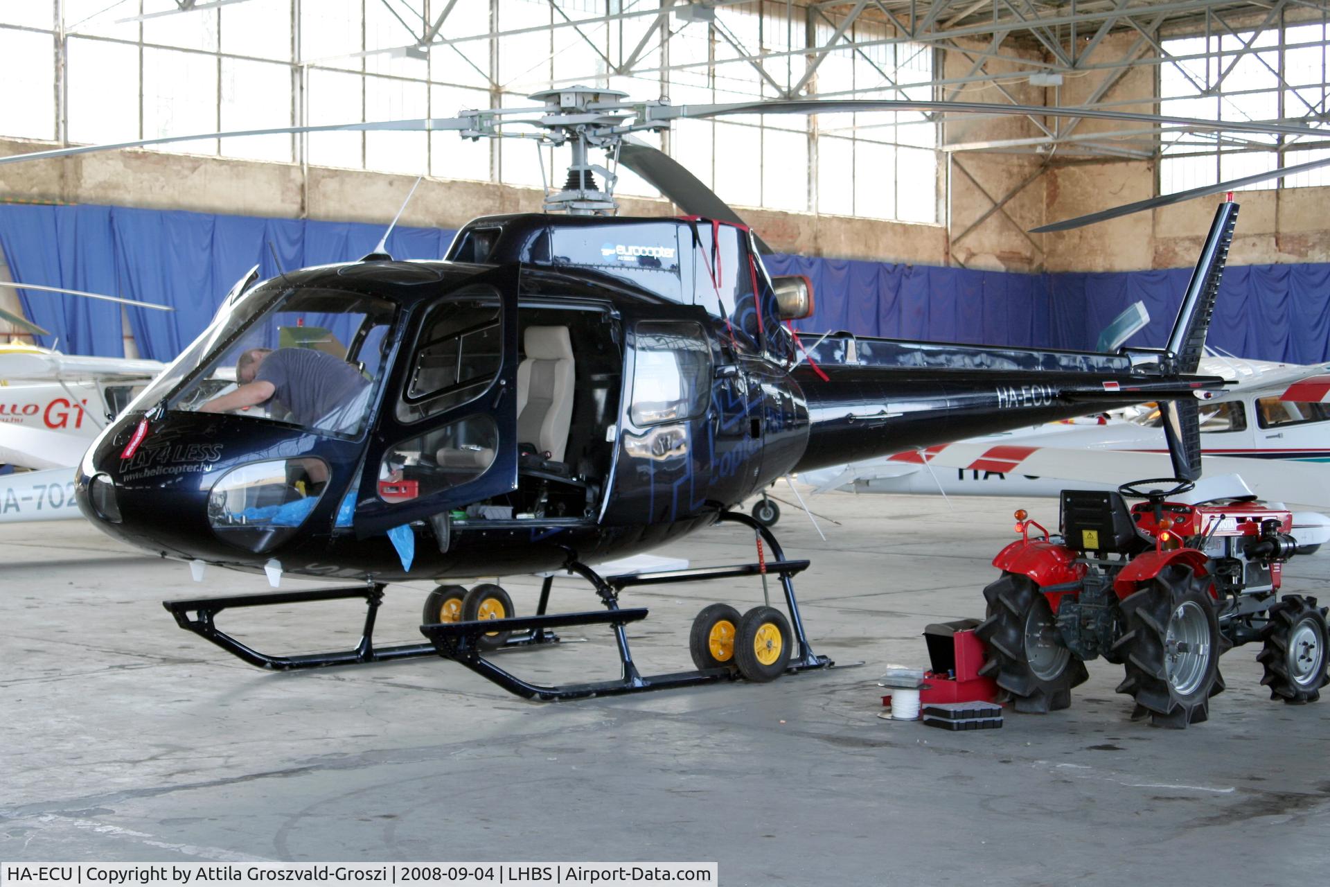 HA-ECU, 1990 Aerospatiale AS-350B-1 Ecureuil C/N 2296, Budaörs-Airport, Hungary - Hangar
